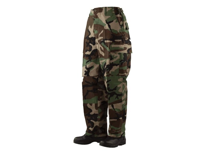 Kalhoty BDU bavlněné rip-stop WOODLAND (velikost 4XL-R)