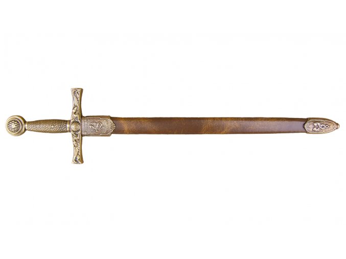 Replika Otvárač listov Meč Excalibur s pošvou