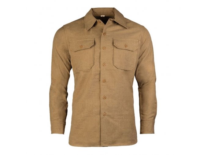 Košile US M37 WWII vlněná KHAKI vel.3XL