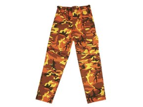 Kalhoty US BDU ORANGE CAMO MMB (velikost L)