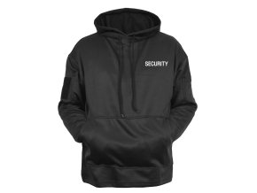 Mikina SECURITY s kapucí ČERNÁ (velikost 3XL)