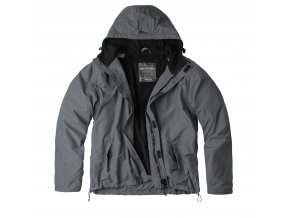 Bunda WINDBREAKER ZIPPER ŠEDÁ