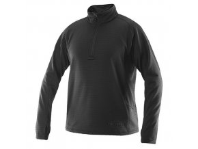 Triko 24-7 GRID FLEECE dlouhý rukáv ČERNÉ