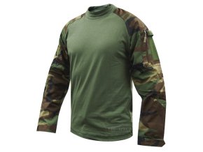 Košile taktická COMBAT Cordura rip-stop WOODLAND (velikost XL-L)