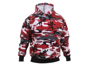 Mikina s kapucí RED CAMO (velikost 3XL)