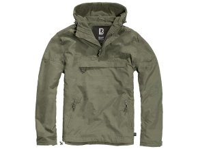 Bunda větrovka s kapucí WINDBREAKER ZELENÁ (velikost 3XL)