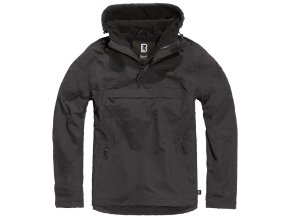 Bunda větrovka s kapucí WINDBREAKER ČERNÁ (velikost 3XL)
