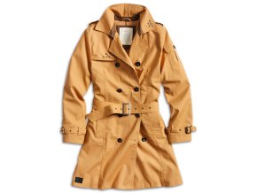Kabát TRENCHCOAT dámský HNĚDÝ (velikost XL)