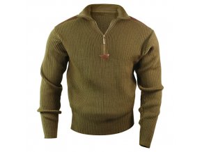 Svetr ACRYLIC COMMANDO 1/4 zip ZELENÝ