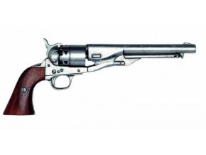 Replika Revolver Colt M 1860 armádny model, nikel