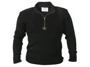 Svetr ACRYLIC COMMANDO 1/4 zip ČERNÝ