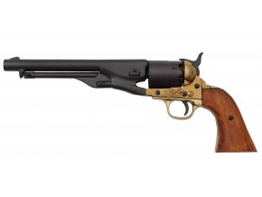 Replika revolver American Civil War Army, mosaz, USA 1860