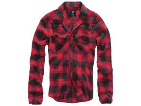 Košile CHECK kostkovaná ČERVENÁ/ČERNÁ (velikost 3XL)