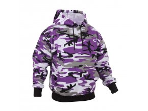 Mikina s kapucí ULTRA VIOLET CAMO