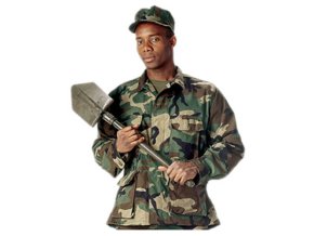 Blůza US typ BDU rip-stop WOODLAND old (velikost XL-S)