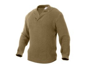Svetr US WWII mechanik repro KHAKI (velikost 3XL)