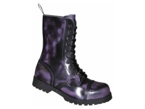 Boty BOOTS & BRACES 10 dírkové FIALOVÉ (velikost 44)