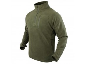 Mikina CONDOR 1/4 ZIP FLEECE ZELENÁ