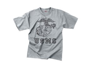 Triko VINTAGE USMC GLOBE AND ANCHOR ŠEDÉ (velikost L)