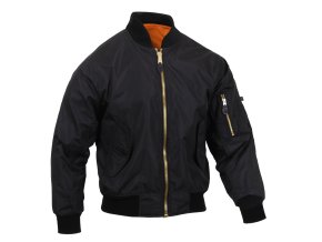Bunda bomber MA1 FLIGHT odlehčená ČERNÁ (velikost 3XL)