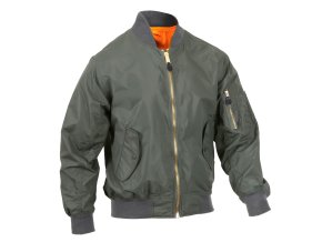 Bunda bomber MA1 FLIGHT odlehčená SAGE (velikost 3XL)