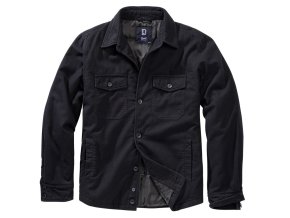 Košile LUMBERJACKET dlouhý rukáv flanel ČERNÁ (velikost 3XL)