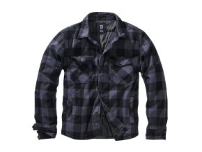Košile LUMBERJACKET dlouhý rukáv flanel ČERNO/ŠEDÁ (velikost 3XL)