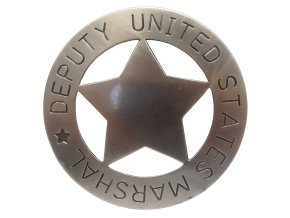 Replika odznak, hvězda Deputy United States Marshal