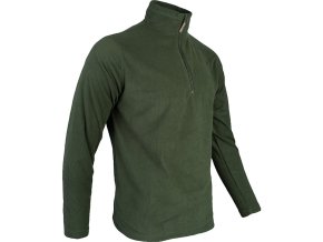 Mikina lehká FLEECE ZELENÁ (velikost 3XL)