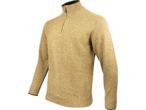 Svetr ASHCOMBE se zipem jehněčí vlna BARLEY (velikost 3XL)