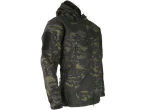 Bunda softshell TACTICAL PATRIOT maskování BTP BLACK (velikost 3XL)