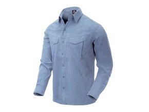 Košile DEFENDER Mk2 dl. rukáv SVĚTLE MODRÁ MELANŽ (velikost 3XL)