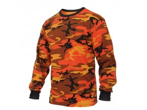 Triko s dlouhým rukávem ORANGE CAMO