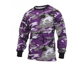 Triko s dlouhým rukávem VIOLET CAMO