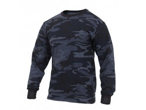 Triko s dlouhým rukávem MIDNIGHT BLUE CAMO