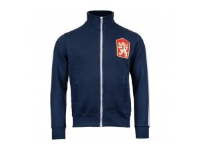 Mikina retro ČSSR s pruhem MODRÁ (velikost 3XL)