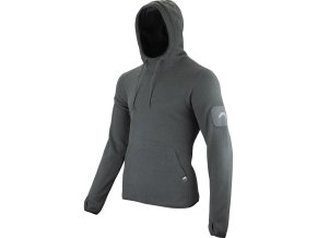 Mikina klokanka s kapucí FLEECE Titanium ŠEDÁ (velikost 3XL)