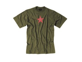 Triko krátký rukáv s potiskem RED STAR ZELENÉ (velikost S)