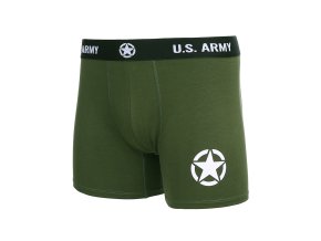 Trenýrky Boxer US Army ZELENÉ (velikost L)