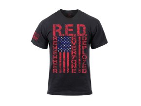 Triko ATHLETIC FIT R.E.D. krátký rukáv ČERNÉ (velikost 3XL)