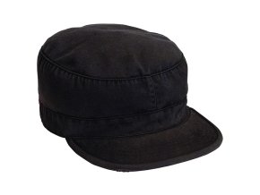 Čepice VINTAGE FATIGUE ČERNÁ (velikost L)