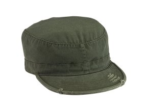 Čepice VINTAGE FATIGUE ZELENÁ (velikost L)