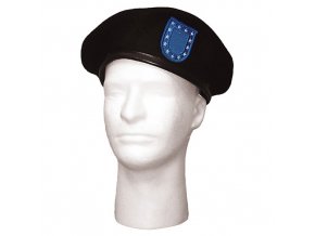 Baret US ČERNÝ s BLUE FLASH