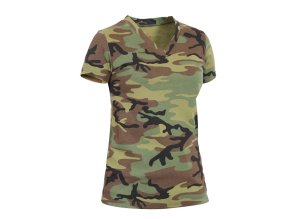 Triko dámské V-výstřih prodloužené WOODLAND (velikost L)