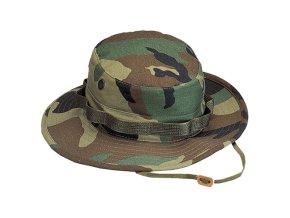 Klobouk BOONIE rip-stop WOODLAND (velikost 7,5)