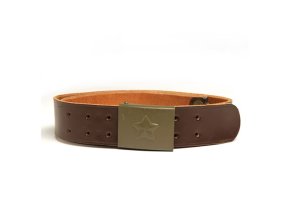 Opasek AČR kožený 45mm HNĚDÝ (velikost 100)