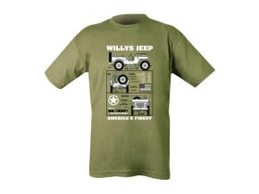 Triko dětské WILLYS JEEP ZELENÉ (velikost 12-13)