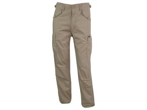 Kalhoty M65 MILITARY STYLE rip-stop KHAKI (velikost 28)