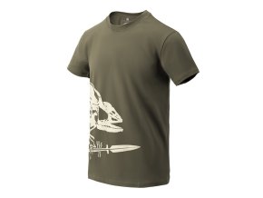 Triko skelet chameleona ZELENÉ (velikost 3XL)
