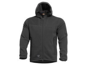 Mikina FLEECE s kapucí FALCON PRO POLARTEC® ČERNÁ (velikost 3XL)